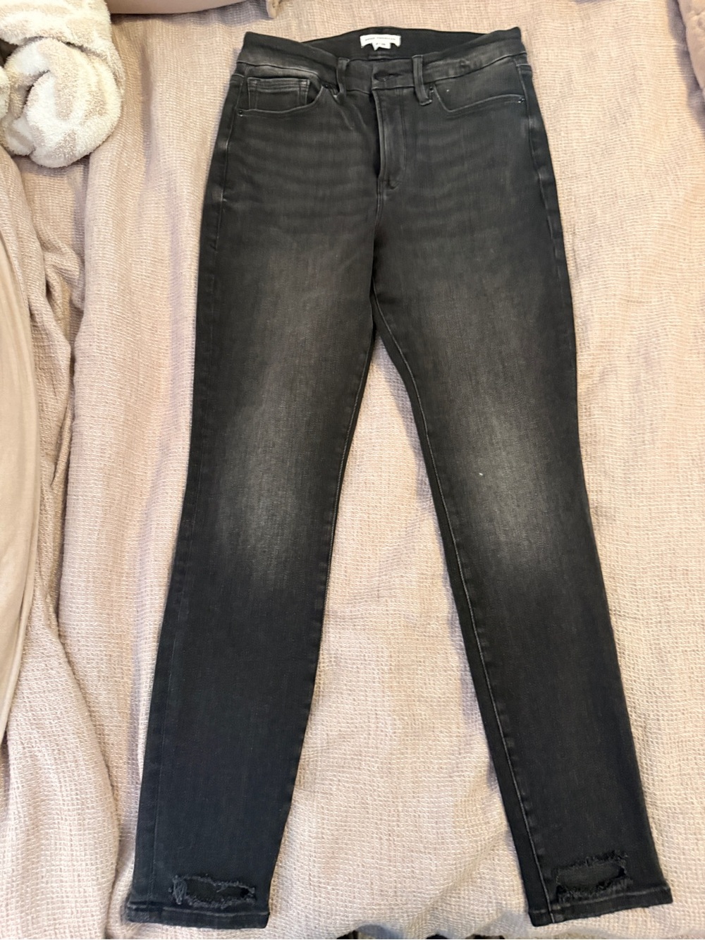 Good American Washed Black Skinny Jeans